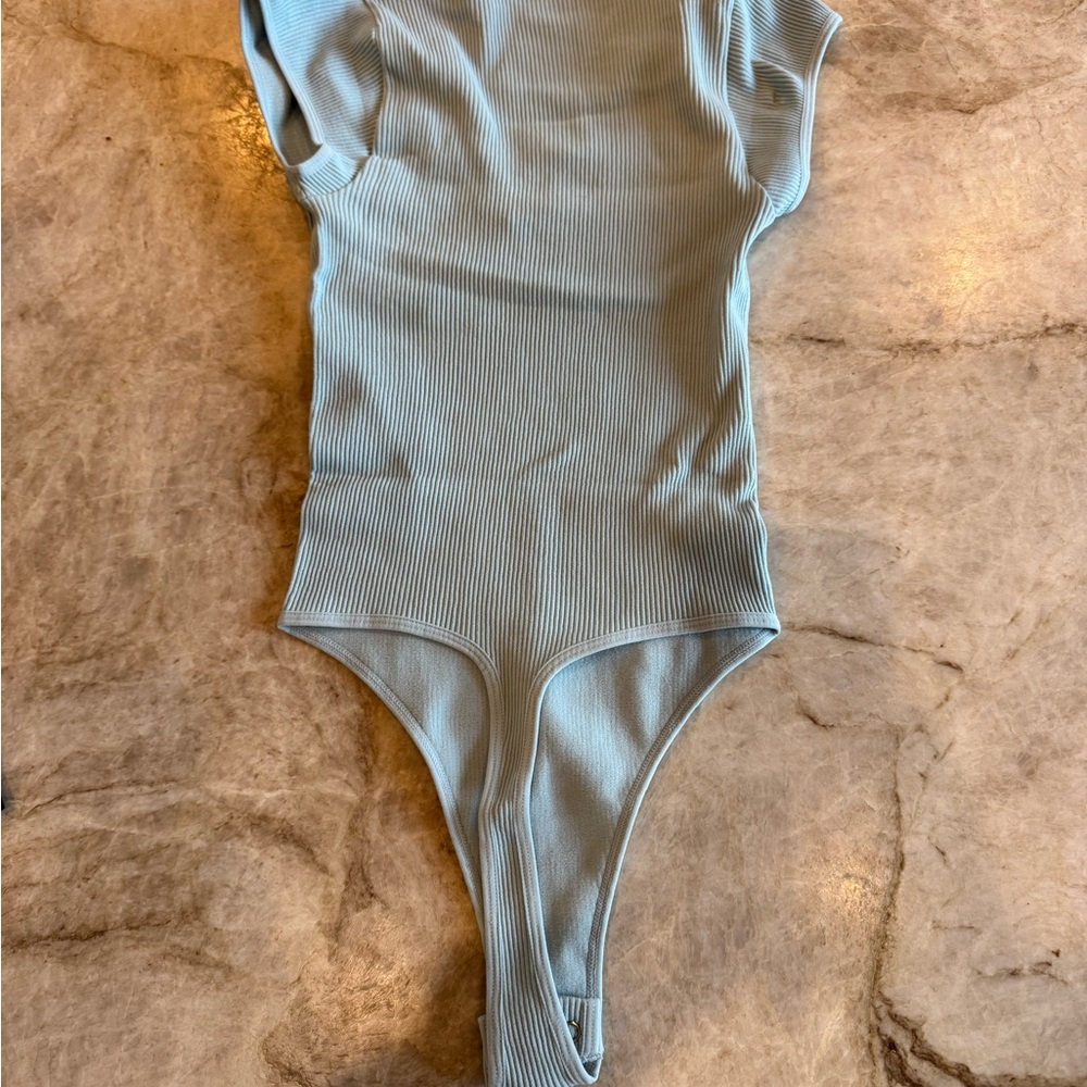 Blue Ribbed One Piece - Picture 4 of 4